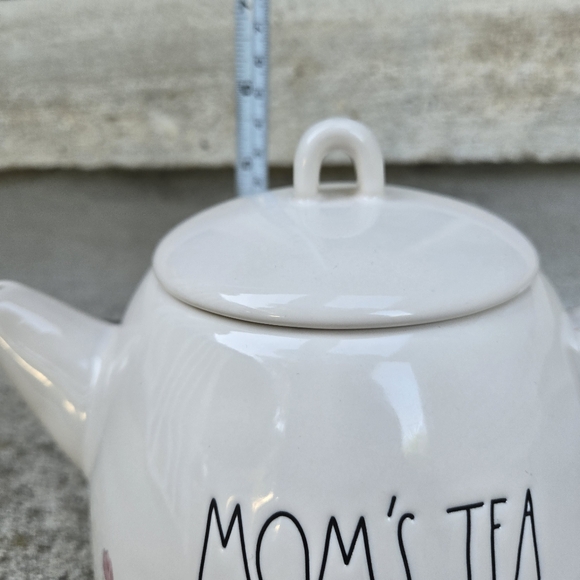 Rae Dunn "MOM'S TEA" By Magenta Floral Teapot Artisan Collection Gift - Picture 4 of 16